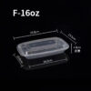 Rectangular Containers with Dome Lids