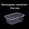 Rectangular Containers with Flat Lids