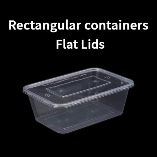 Rectangular Containers with Flat Lids