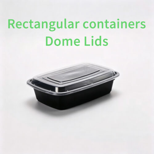 Rectangular Containers with Dome Lids