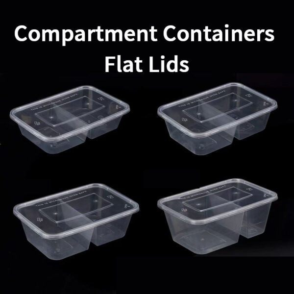 Compartment Containers (Flat Lids)