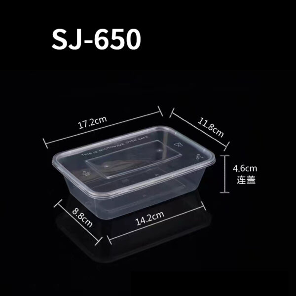 Rectangular Containers with Flat Lids