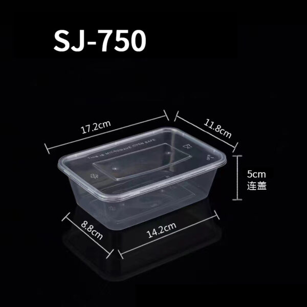 Rectangular Containers with Flat Lids